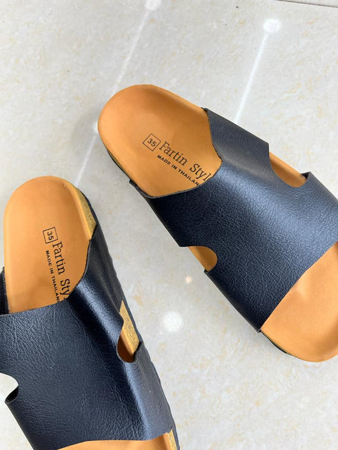 Summer Casual Light Weight  Cork Slider Sandle